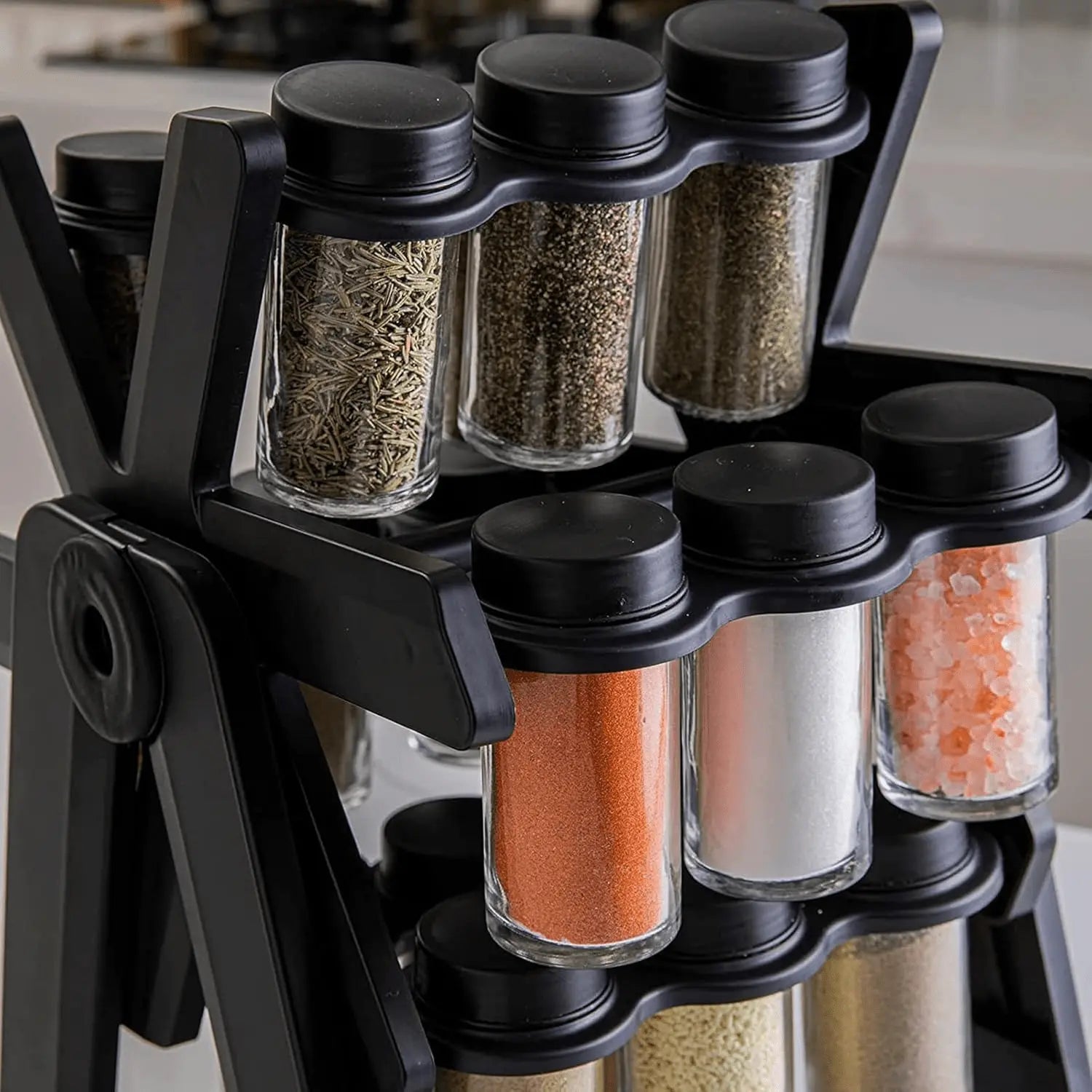 🧂 18 Jar Rotating Spice Rack Wahidsouq.com
