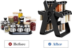 🧂 18 Jar Rotating Spice Rack Wahidsouq.com
