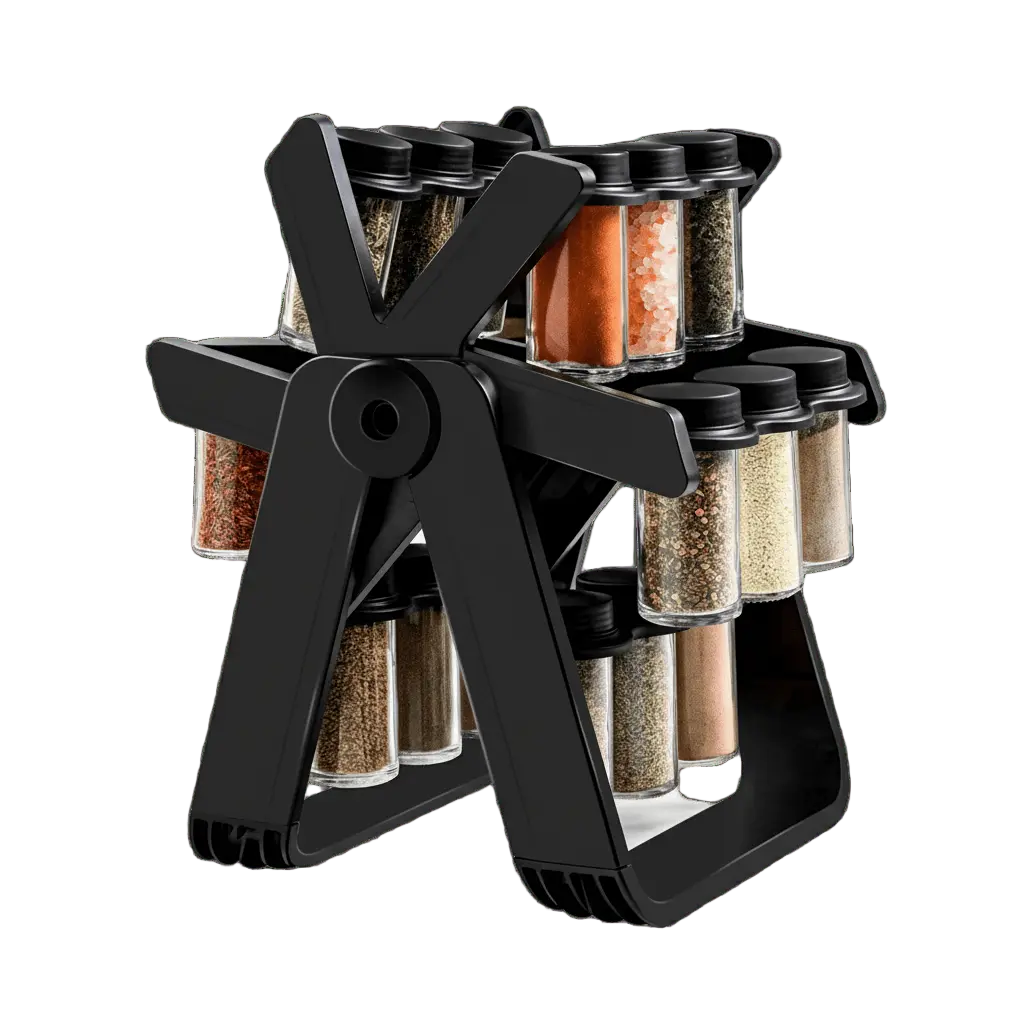 🧂 18 Jar Rotating Spice Rack Wahidsouq.com